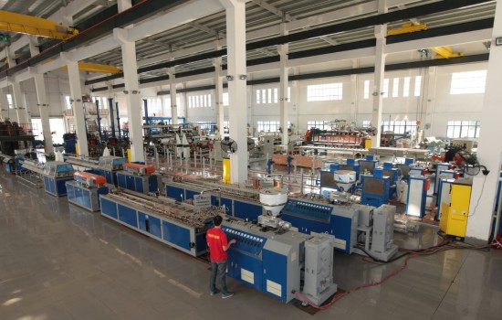 Conical Twin-Screw Profile Extrusion Line